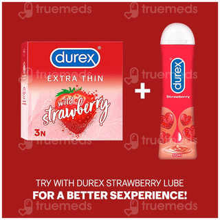 Durex Extra Thin Wild Strawberry Condoms 3